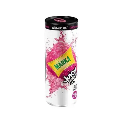 Напій сильногазований із соком і зі смаком малини MARKA JUICY SODA 250 мл ж/б Угорщина