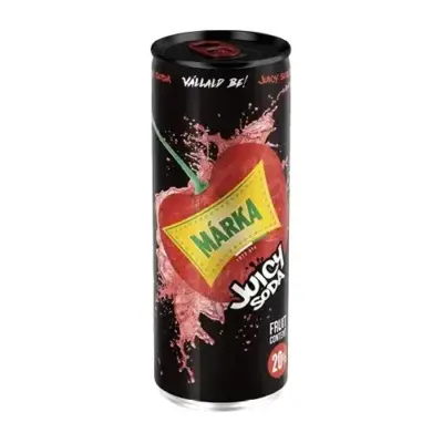 Напій сильногазований із соком і зі смаком вишні MARKA JUICY SODA 250 мл ж/б Угорщина