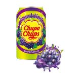 Напій газований зі смаком полуниці з вершками Chupa Chups Strawberry&Cream 345 мл ж/б Корея