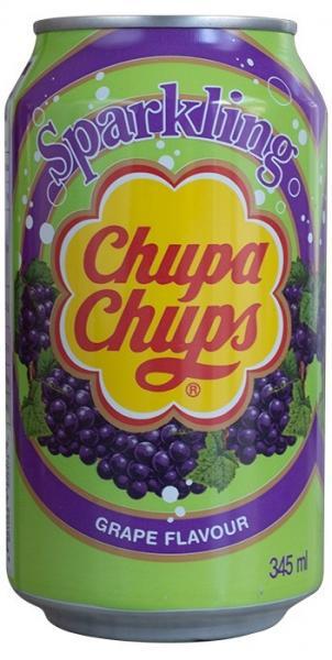 Напій газований зі смаком полуниці з вершками Chupa Chups Strawberry&Cream 345 мл ж/б Корея