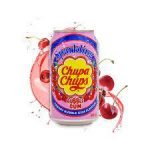 Напій газований зі смаком вишневої жувальної гумки Chupa Chups Bubble Gum 345 мл ж/б Корея