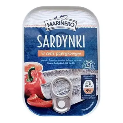 Сардинки у перцевому соусі Marinero Sardynki w sosie paprykowym 110г Польща