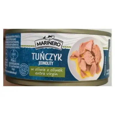 Тунець шматочками в оливковій олії Marinero Tunczyk oliwie z oliwek extra virgin 160г Польща
