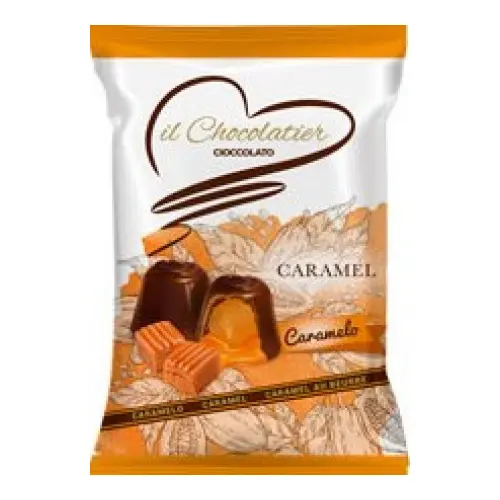 Конфеты из молочного шоколада с карамельным кремом БЕЗ ГЛЮТЕНА Eurochoc il Chocolatier Caramel 150г Испания