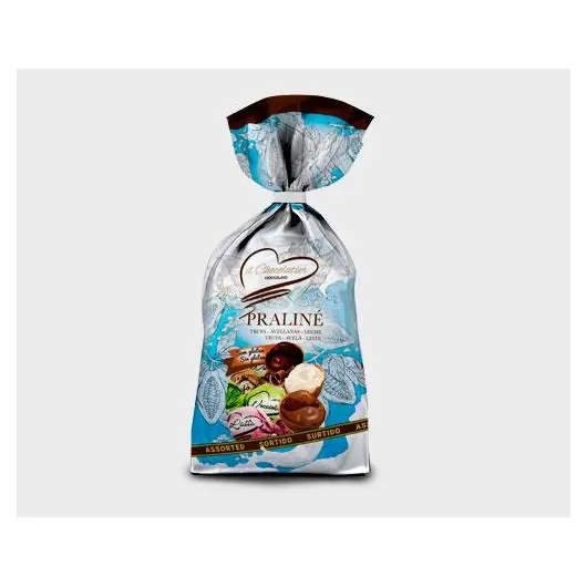 Цукерки праліне з молочного шоколаду Асорті БЕЗ ГЛЮТЕНУ Eurochoc il Chocolatier Praline Assorted 225г Іспанія