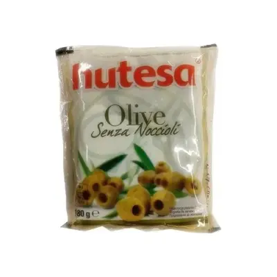 Іспанські зелені оливки без кісточки Hutesa Senza Noccioli 180г/70г Іспанія