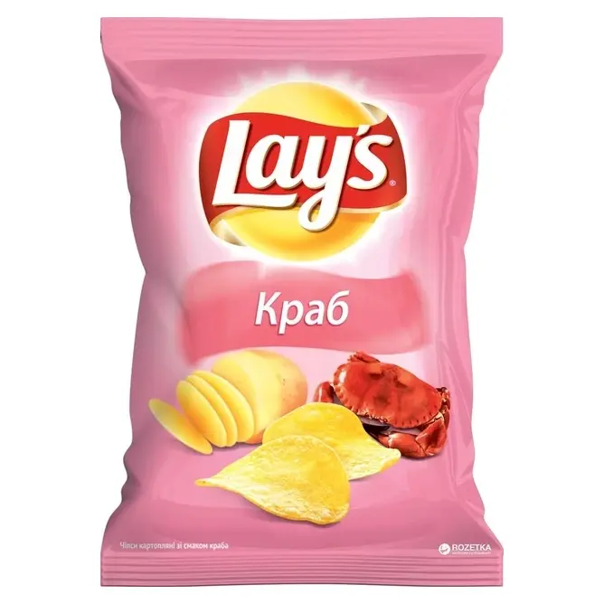 Чіпси картопляні зі смаком краба Lay’s 120г Україна