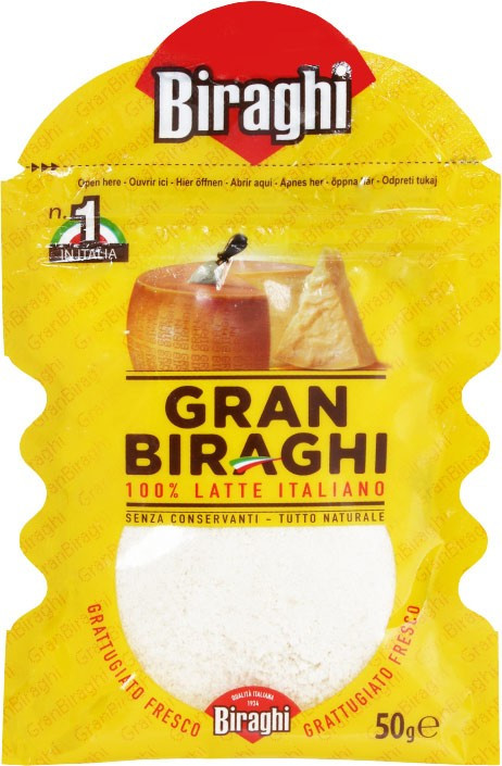Сир тертий Пармезан Biraghi Gran Biraghi 50 г Італія