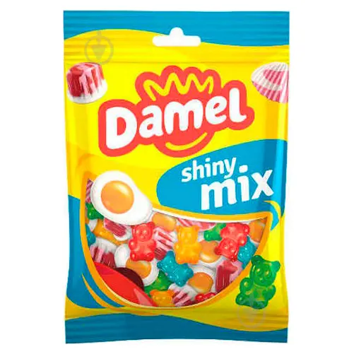 Желейні цукерки БЕЗ ГЛЮТЕНА Damel Shiny mix (мікс) Іспанія 80г