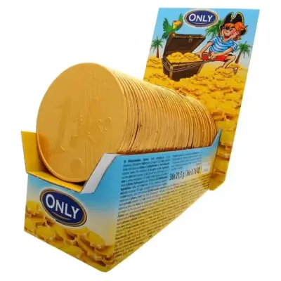 Шоколад молочний Євромонети Only 36x21.5г Австрія