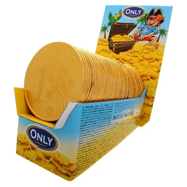 Шоколад молочний Євромонети Only 36×21.5г Австрія