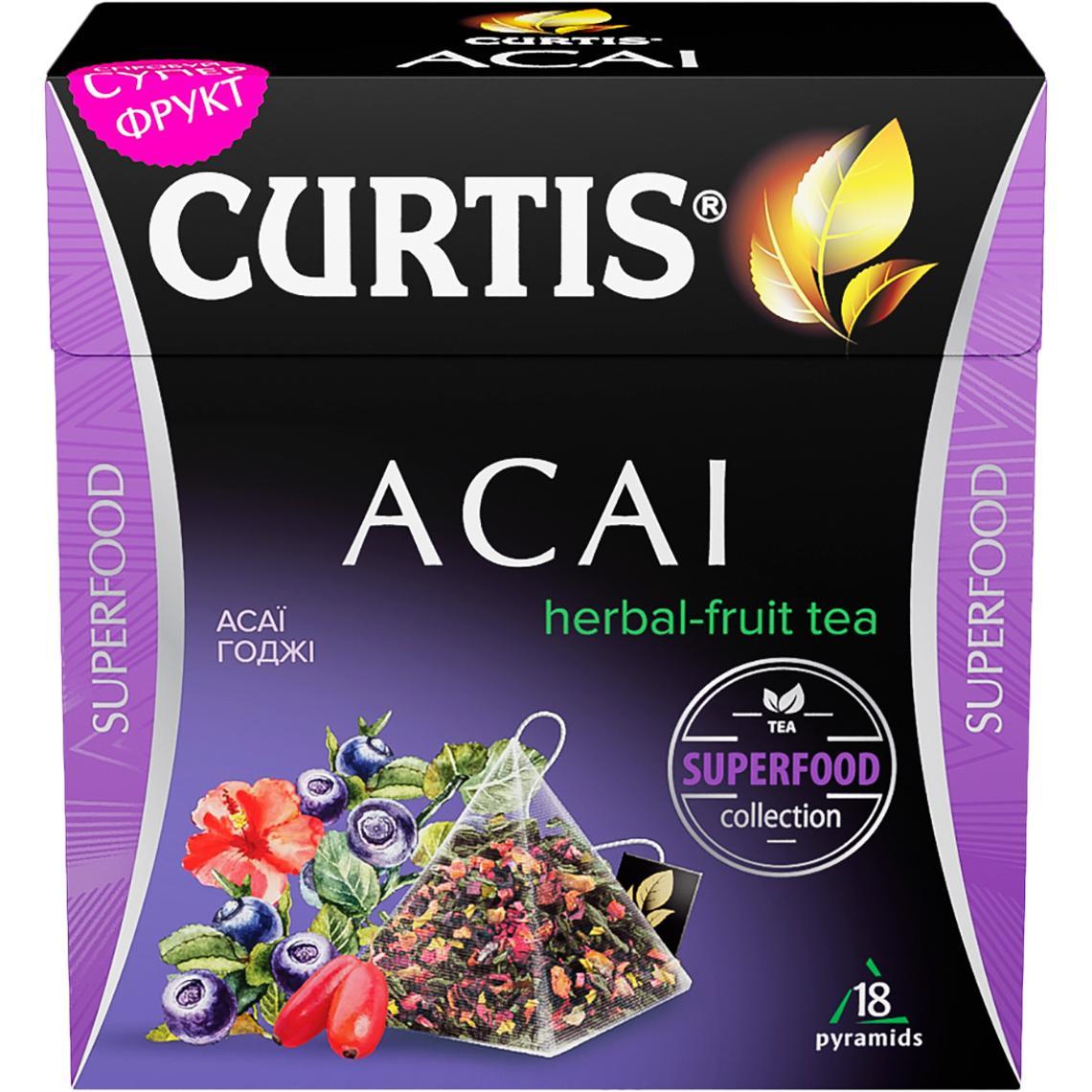 Чай фруктово-ягідний у пірамідках Curtis Acai (18х1,8г) 32,4г Україна