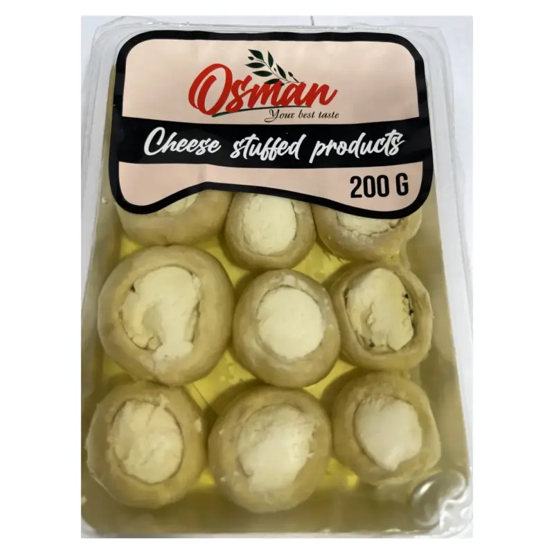 Печериці мариновані та фаршировані сиром у соняшниковій олії Osman Chees Stuffed products 200г Туреччина