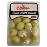 Оливки зелені фаршировані сиром у олії Osman Chees Stuffed products 200г Туреччина
