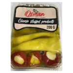 Мікс перець фаршированих сиром 3 різновиди в соняшниковій олії Osman Chees Stuffed products 200 г Турц