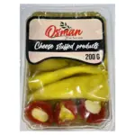 Мікс перець фаршированих сиром 3 різновиди в соняшниковій олії Osman Chees Stuffed products 200 г Турц