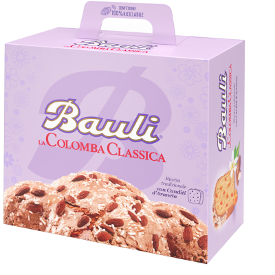 Кекс (Панеттон) з мигдалем і апельсиновою цедрою класичний Bauli La Colomba Classica 1кг Італія