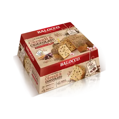 Кекс зі шматочками шоколаду та злаками Balocco La Colomba Cereali&Cioccolato 750 г Італія