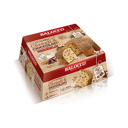 Кекс зі шматочками шоколаду та злаками Balocco La Colomba Cereali&Cioccolato 750 г Італія