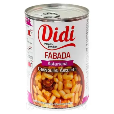 Фасоль з австрійської Didi Fabada Asturiana 415г Іспанія