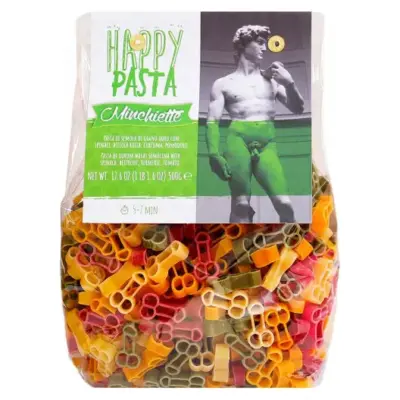Макарони "Щаслива паста секс" з томатом і шпинатом Dalla Costa «Happy Pasta Sex» Італія, 500г
