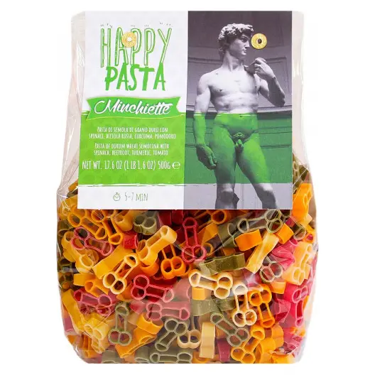 Макарони “Щаслива паста секс” з томатом і шпинатом Dalla Costa «Happy Pasta Sex» Італія, 500г