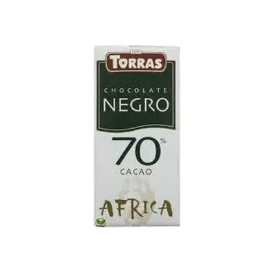 Шоколад чорний 70% Африка БЕЗ ГЛЮТЕНА Torras Negro 70% Africa 125 г Іспанія