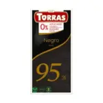 Шоколад чорний 95% БЕЗ САХАРА БЕЗ ГЛЮТЕНА Torras Negro Dark 75 г Іспанія