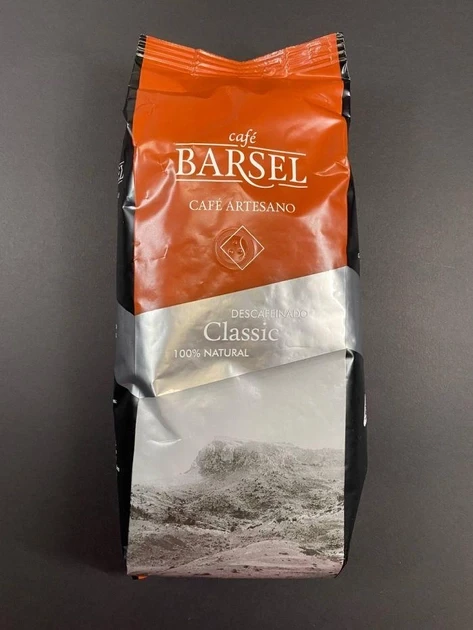 Кава в зернах БЕЗ КОФЕЇНА 100% натуральна Barsel Cafe Artesano Classic 1 кг Іспанія