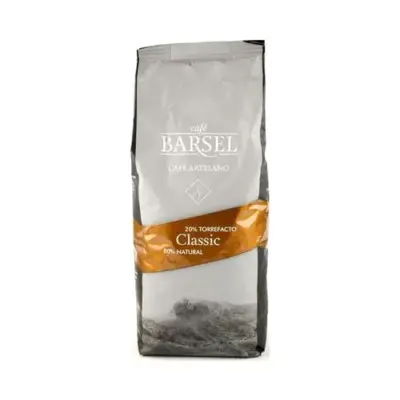 Кава в зернах 80% натуральна 20% смажена з цукром Barsel Cafe Artesano Classic 1кг Іспанія