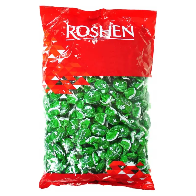 Карамель льодянцова Евкаліпт-ментол Roshen 1кг