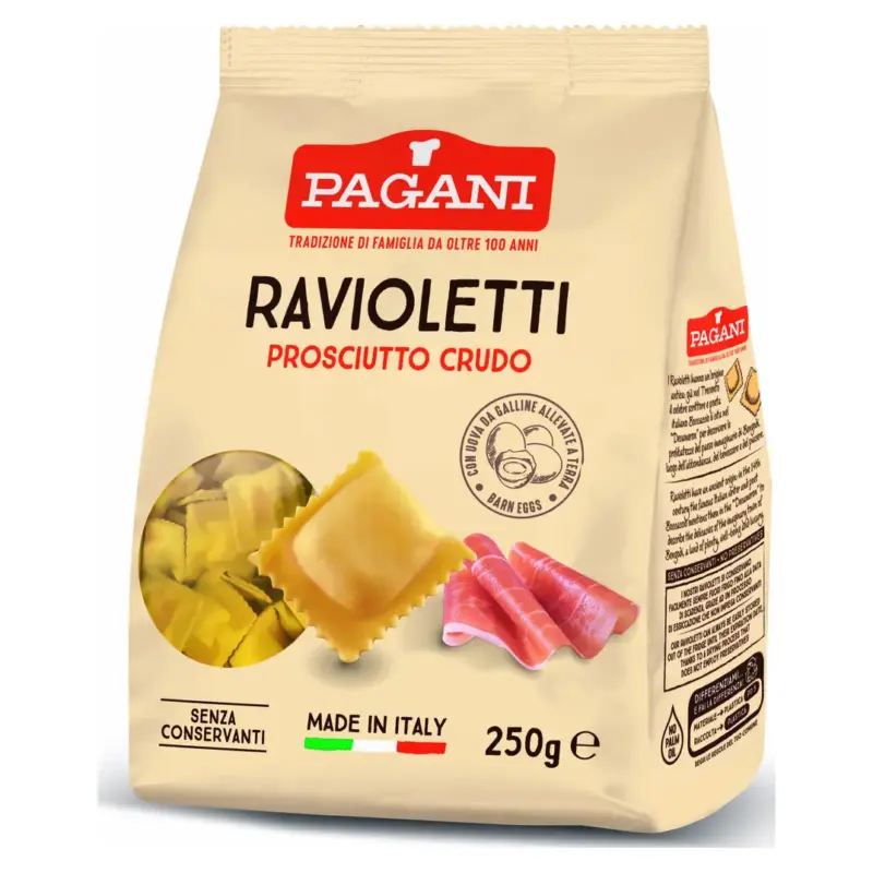 Равіолі з сиром рикотта та базиліком GustoBello Ravioli z serem ricotta i bazylia 250 г Італія