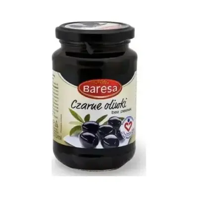 Оливки чорні без кісточки Baresa Czarne oliwki 340г Італія