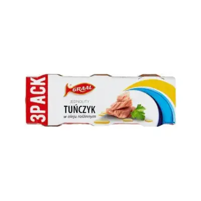Тунець у воді Graal Jednolity Tunczyk w woodzie (3x80г) 240 г Польща