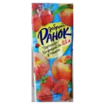 Сік Персиково-Полуничний з м’якоттю Добрий Ранок 0,2л
