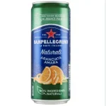 Напій газований зі 100% соком апельсина АМАРА Sanpellegrino Naturali Aranciata Amara 0.33 л Італія