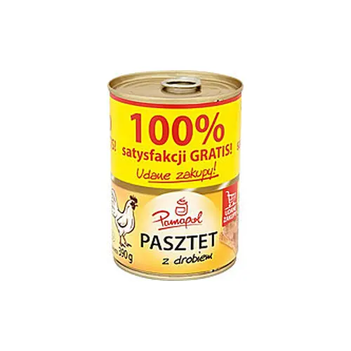 Паштет курячий 100% Papamol Польща 390г
