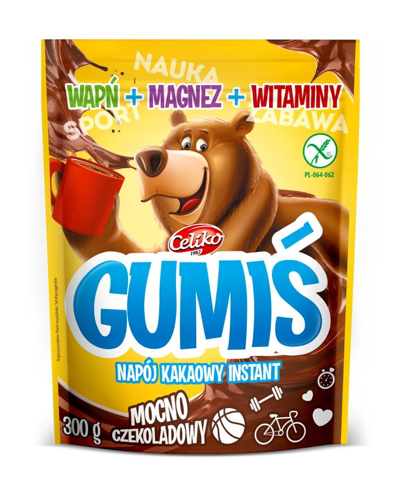 Какао-напій розчинний із вітамінами БЕЗ ГЛЮТЕНА Celico Gumis 300 г Польща