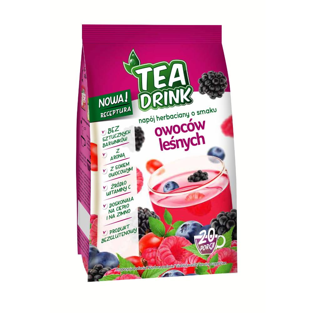 Чай розчинний Tea Drink Natura зі смаком малини та вітаміном C 300г