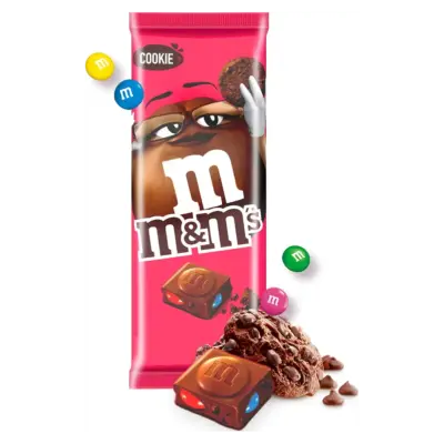Шоколад молочний з M&M's і шоколадним печивом M&M's Cookie 165 г Великобританія