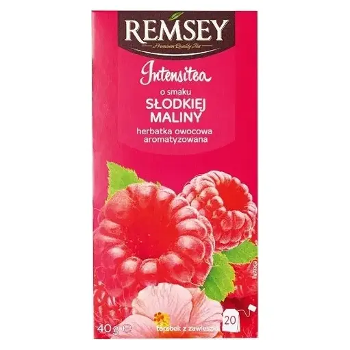 Чай фруктовий Солодка малина Remsey Intensitea Slodkiel Maliny (20×2г) 40г Польща