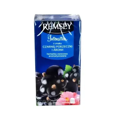 Чай фруктовий з чорною смородиною та горобиною Remsey Intensitea Czarnej Porzeczki i Aronii (20x2г) 40г Польща