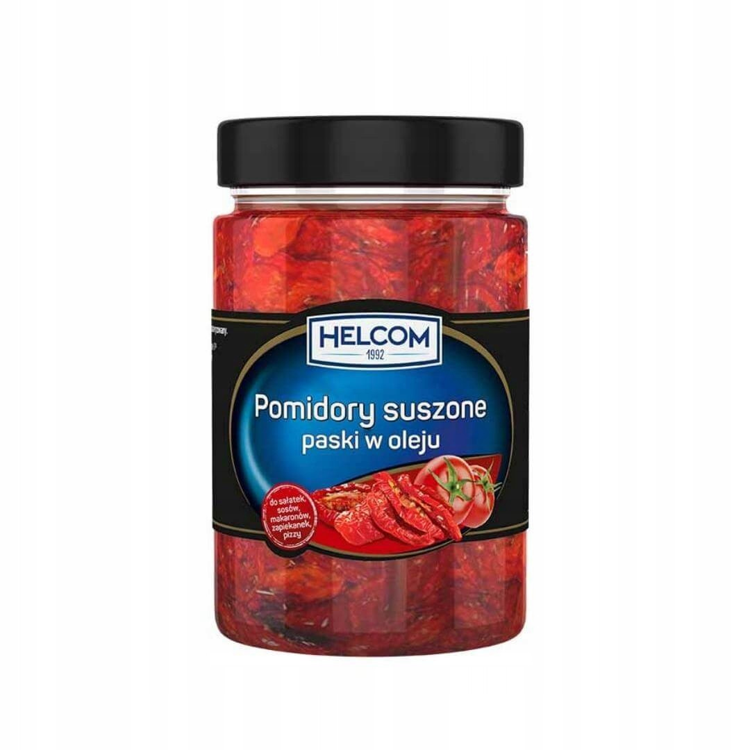 В'ялені помідори смужками у ріпаковій олії Helcom Pomidory suszone paski w oleju 280/150г Польща