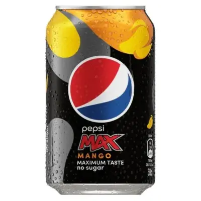 Напій сильногазований БЕЗ ЦУКРУ зі смаком манго Pepsi Max Mango 330 мл Данія