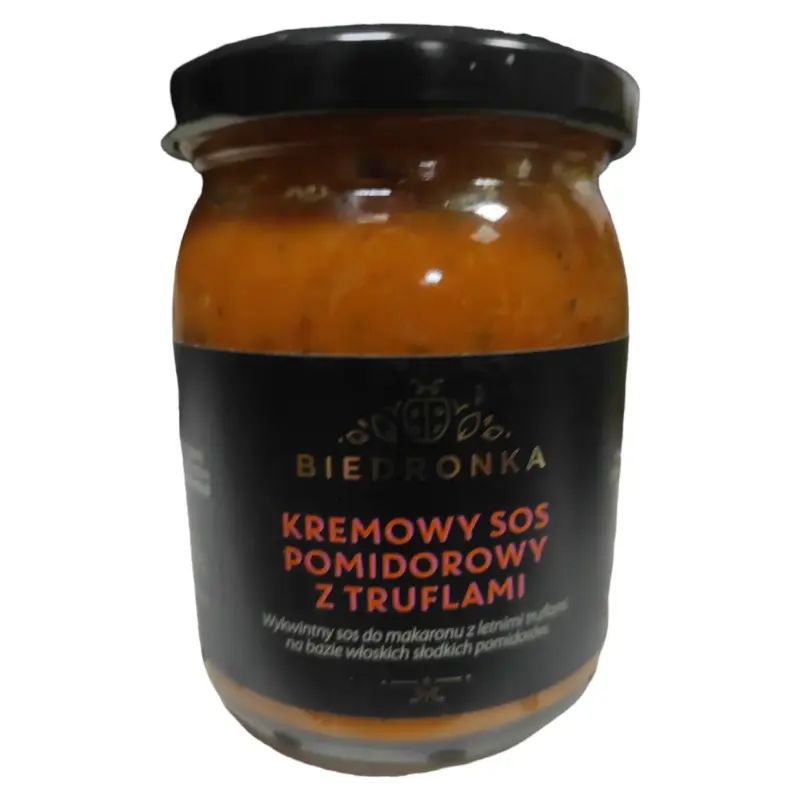 Соус сливочный с томатами и трюфелями Biedronka Kremowy Sos z Pomidorowy i Truflami 180г Польша