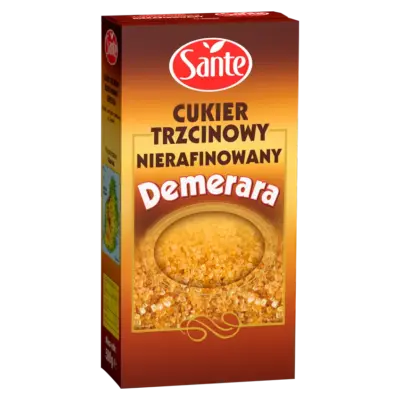 Цукор тростинний коричневий дрібний Sante Fine Demerara Cukier Trzcinowy 500 г Польща