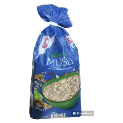 Мюслі з цільнозерновими пластівцями та фруктами K-Classic Fruchte Musli 1кг Німеччина