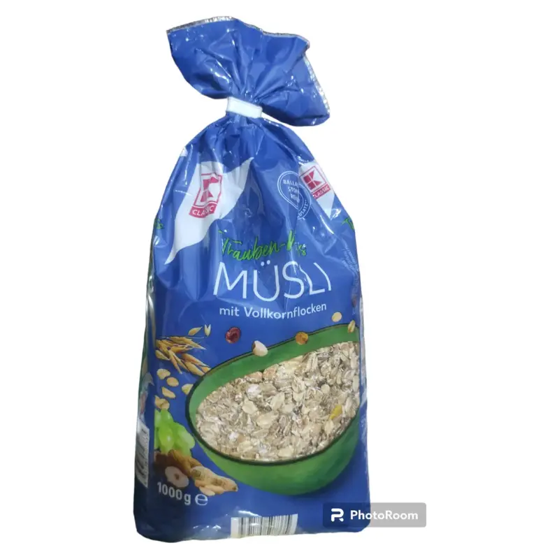 Мюслі з цільнозерновими пластівцями та фруктами K-Classic Fruchte Musli 1кг Німеччина
