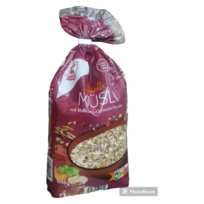 Мюсли с цельнозерновыми хлопьями и фруктами K-Classic Fruchte Musli 1кг Германия