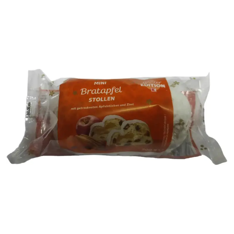 Різдвяний кекс із марципаном, родзинкою, корицею K-Classic Winter Edotion Bratapfel Stollen 200 г Німеччина